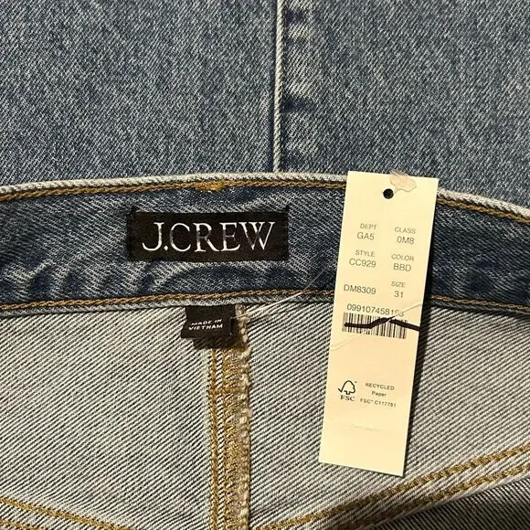 J. Crew Women’s Classic Denim Maxi Skirt Size 31 NWT #CC929 - Picture 4 of 4